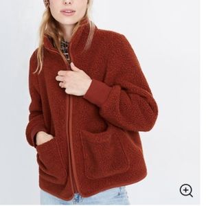 Madewell Fleece Zip-Up Jacket